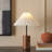 Lavenia 15.75 Inch Mango Wood and Iron Table Lamp