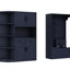 Armoire de vestibule multifonctionnelle gauche / droite en bleu antique, avec rangement et un arbre-1300798314