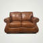 Causeuse en cuir brun 100% cuir Canyon-150006410-150006411-150006415