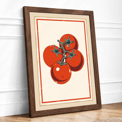 Four Tomatoes Botanical - Framed Print