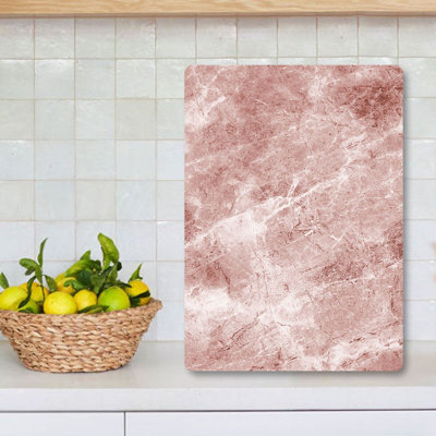 Tempered Glass Cutting Board, 7.9 x 11.8 inches | 100% Antibacterial, Easy-Clean Surface, Non-Slip Silicone Feet | Perfect for Food Prep & Serving, Durable & Stylish Kitchen Essential, Not Dishwasher Safe
