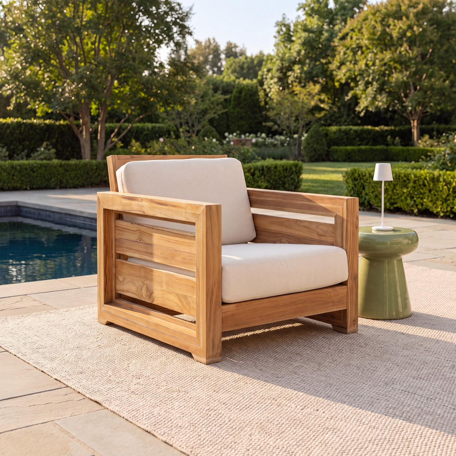 Baela Teak Patio Lounge Chair