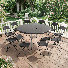 Table 11 pièces pliable en demi-table