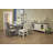 Stone Pine Round Solid Wood Base Dining Table
