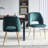 17.71'' H Velvet Upholstered Side Chair-692665369