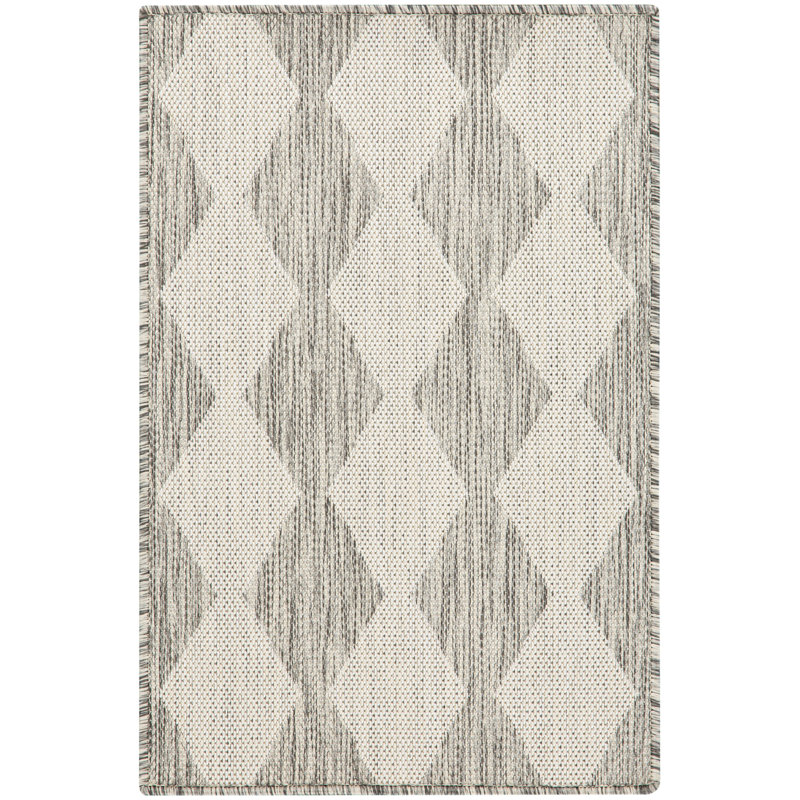 Positano Indoor/Outdoor Area Rug, Rectangle 4' x 6', Beige