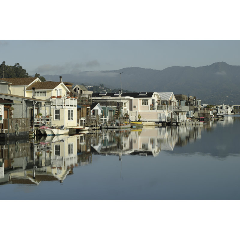 Houseboat Community by StephanHoerold - No Frame Art Prints on Canvas, 20cm H x 30cm W