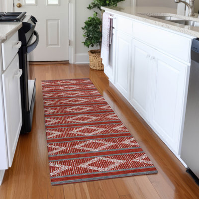 Tapis géométrique de qualité supérieure lavable à la machine Diskin AMF1029