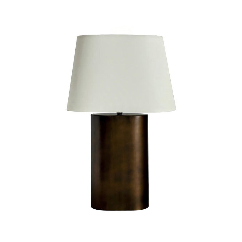 Lampe de table ovale inversée en métal 22 po Arvid