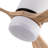 Jameison 52 Inch Modern Ceiling Fan with Dimmable Light 6-speed Adjustable Noiseless