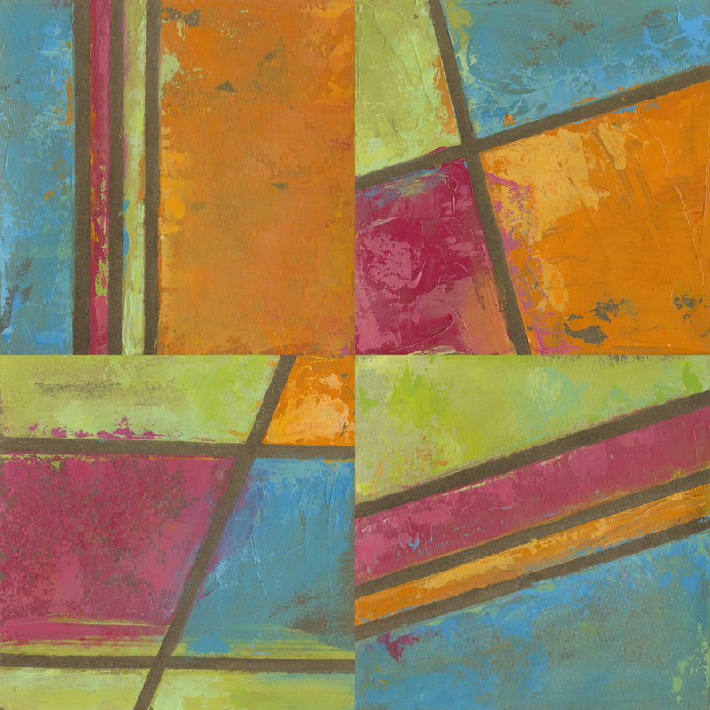 Paradise Abstract I by Megan Meagher - 1 Piece Wrapped Canvas Wall Art, 51cm H x 51cm W