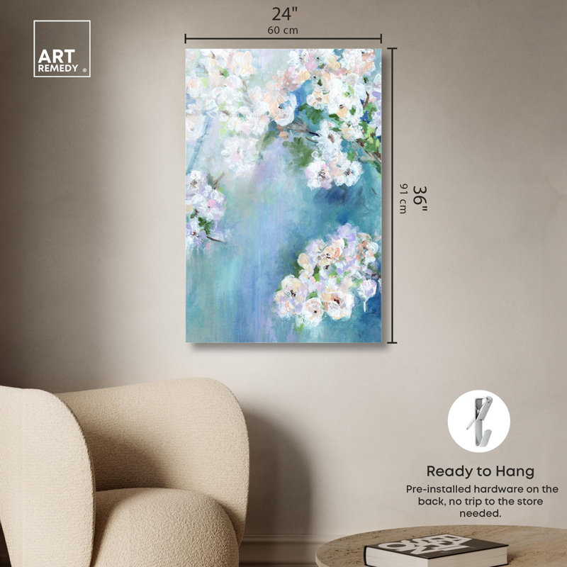 «Brighten My Day II», reproduction d'art acrylique par Art Remedy, H 36 po x l 24 po