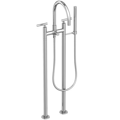 Exposed Tub & Hand Shower Set W/Risers