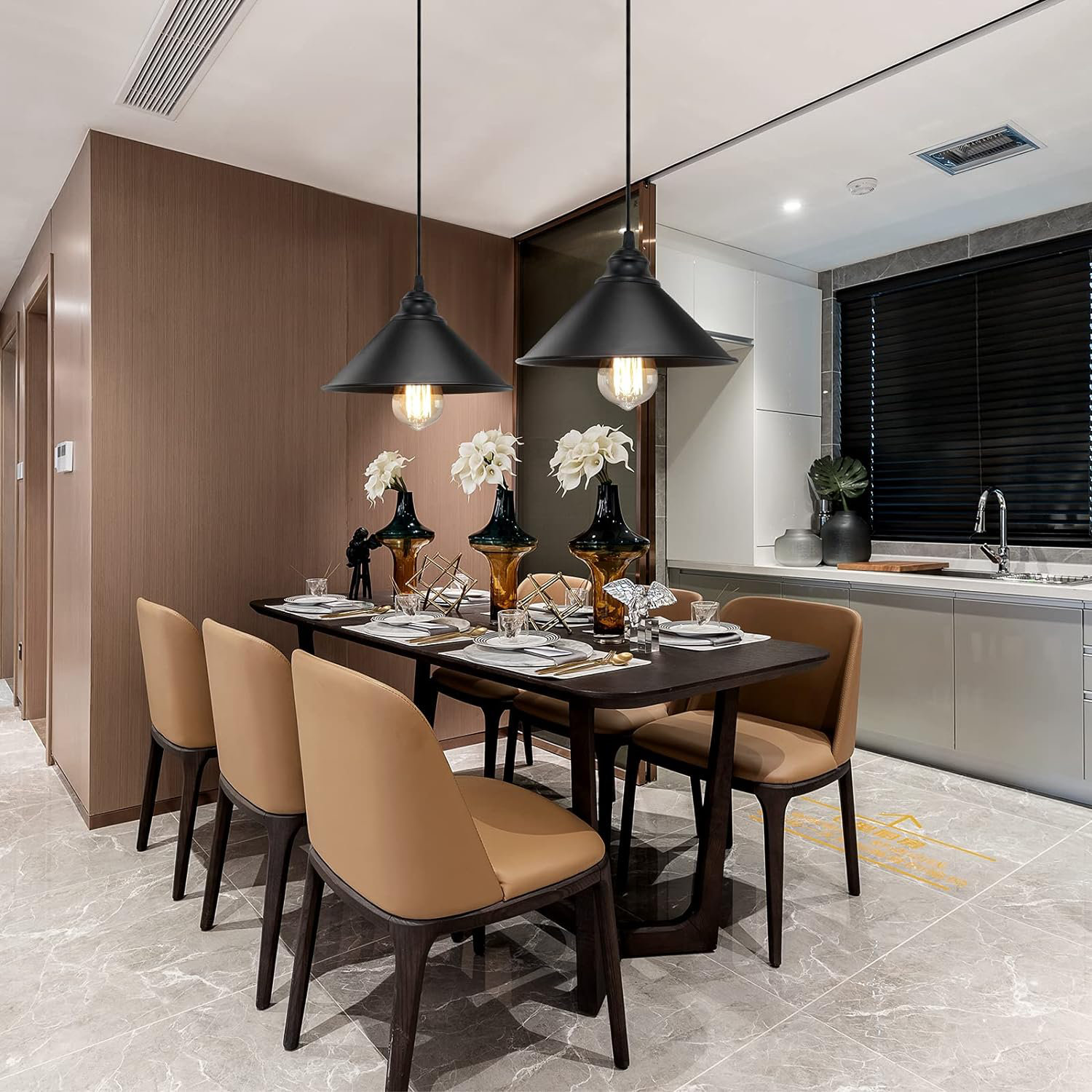 Breakwater Bay Plug in Pendant Light, Industrial Hanging Light with ...