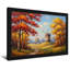 Plantes et fleurs, arbres d'automne, chemin de moulin, paysage, peinture, scène-21041022-21040994-21040995