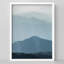 Misty Blue Mountain Ranges Tranquil Nature Illustration petit décor, œuvre d'art-101376500-101376496