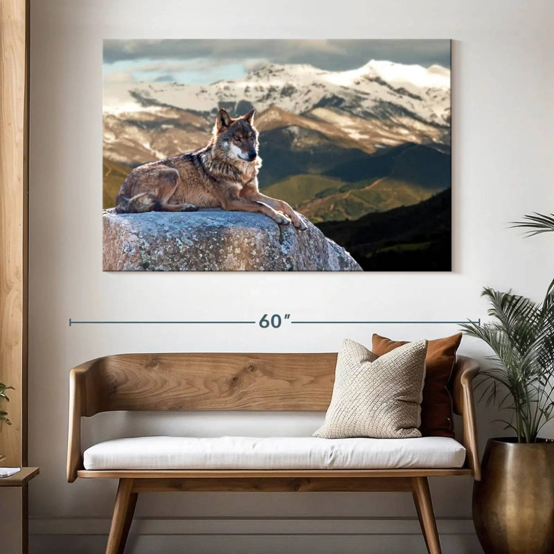 Brampt Iberian Wolf, 34" H x 51" W