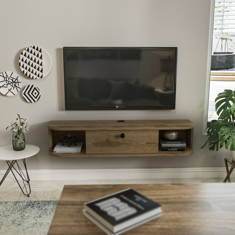 Myrlin TV Stand for TVs up to 55", Walnut