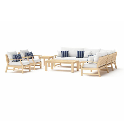 Paulet Acacia 11 - Person Modular Patio Conversation Sets with Cushions