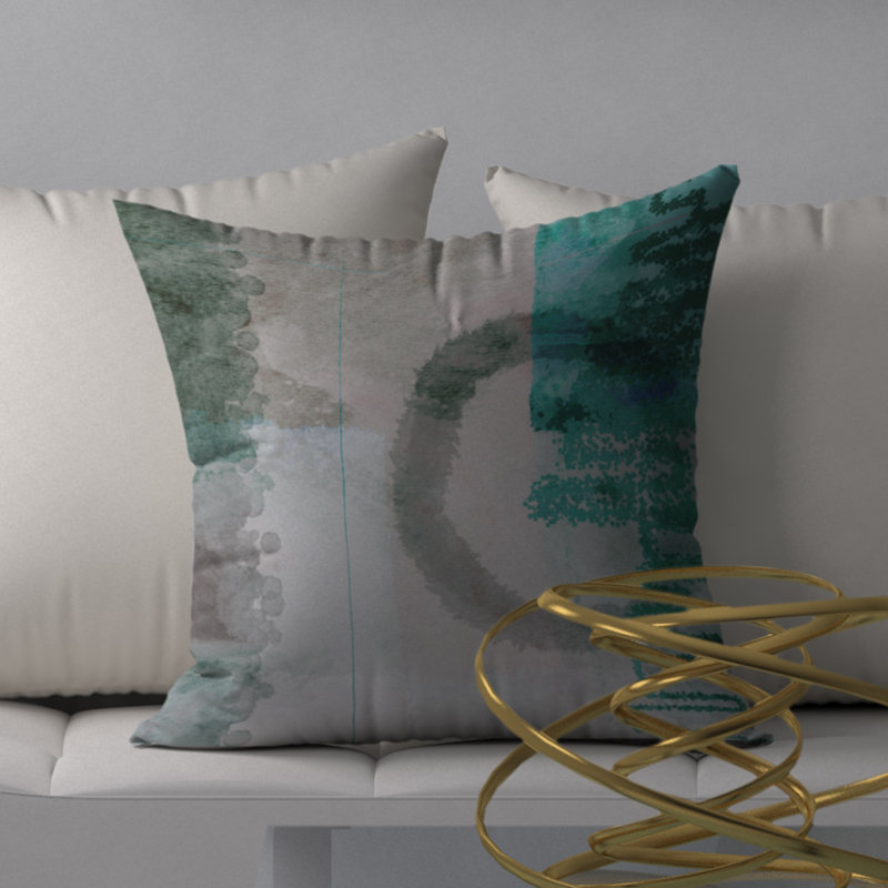 Housse de coussin carrée/insert, 18" x 18"