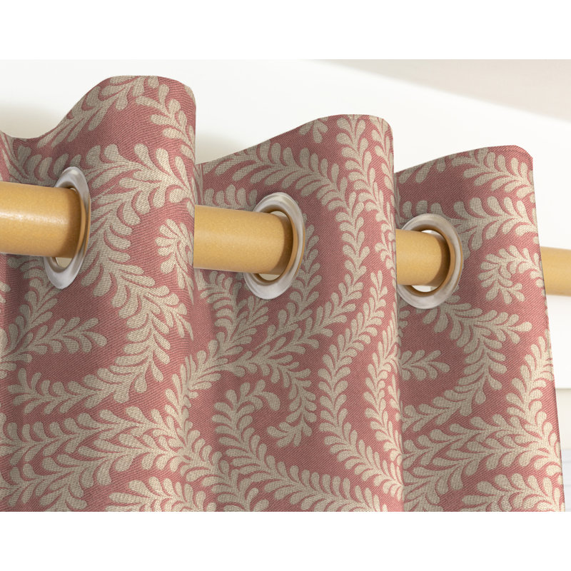 Holoman Blackout Curtain Pair, Width 228 x Drop 228cm, Blush Pink