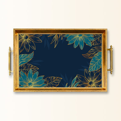 Elegant Glass Tray, 19.7 x 11.4 x 1.4 inches | 100% Durable Glass Construction | Easy to Clean with Damp Cloth | Ideal for Serving, Decorative Display, and Organizing | Stylish Addition to Home Décor