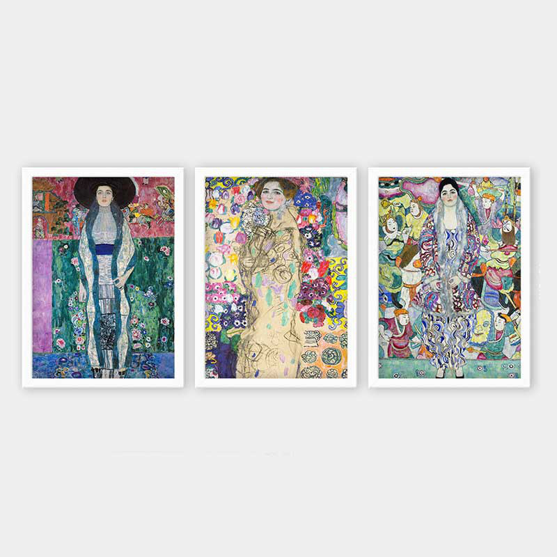 Superbe ensemble de peintures décoratives encadrées (3 pièces) de 21,7 po x 29,5 po chacune | Cadre 100% bois avec polystyrène de 0,8 pouce | Impression numérique UV | Parfait pour la décoration murale de salon, de bureau et de galerie