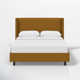 Hanson Upholstered Wingback Platform Bed