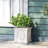 Magnesium Oxide Planter In Antique White For Outdoor - 10.47 In. D X W 10.9 H, 10.8 Lb Areas Depth, Width, Height,