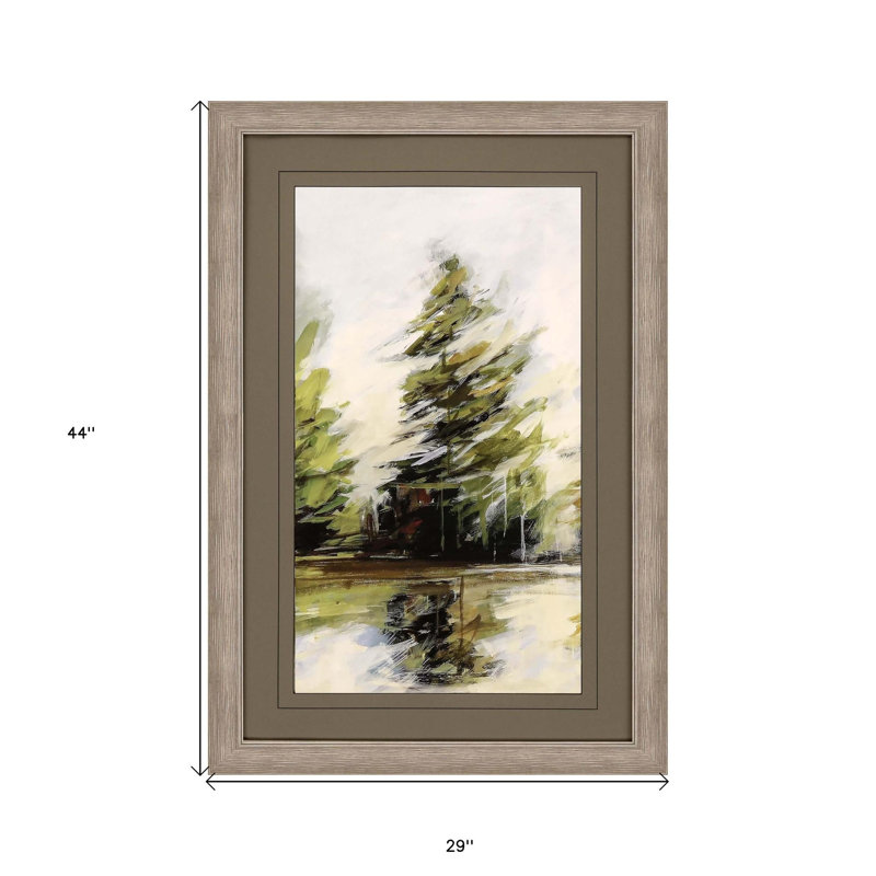 Evergreen Silver Framed Print Wall Art