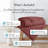 Southshore Fine Linens Vilano Down Alternative Comforter, 240 GSM Double-Brushed Microfiber Oversized All-Season Comforter with Box Stitching, Piped Edges and Corner Tabs, Full/Queen, Marsala-420232251-420232233