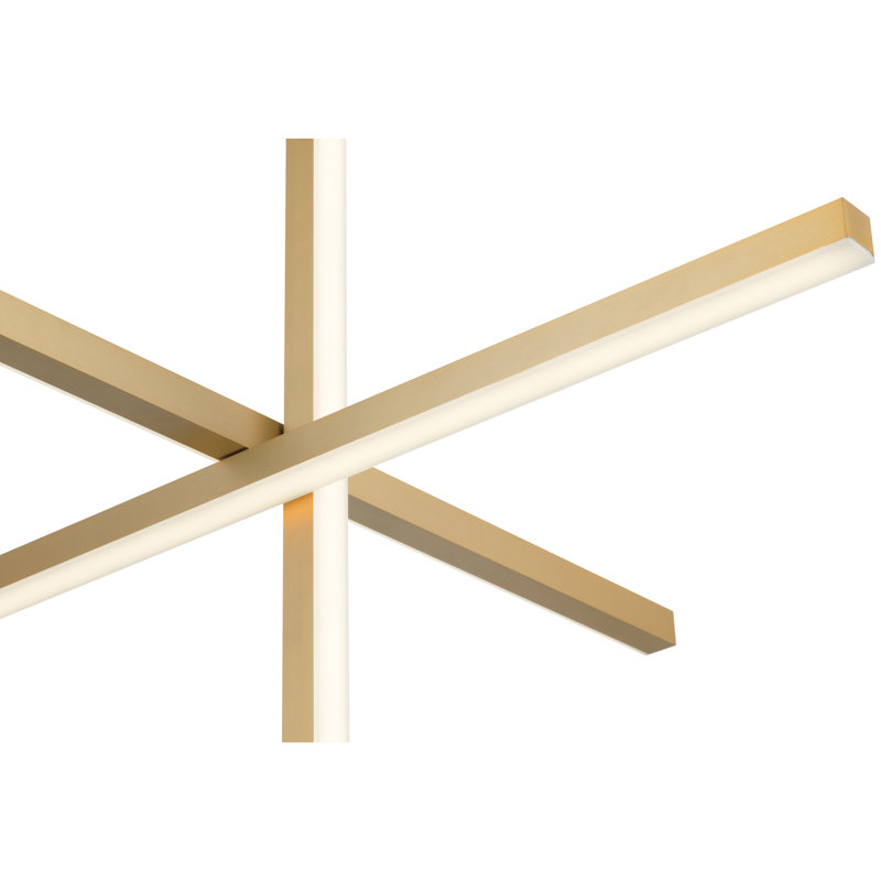 Luminaire suspendu DEL Vega - finition or brossé, Brushed Gold