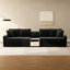 Canapé modulaire rembourré avec accoudoirs de rangement et console centrale pour salon Modern-134009855-134009856-134009857