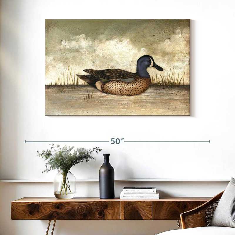 Brampt Blue Winged Teal Duck, 26" H x 39" W