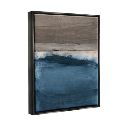 «Midnight Sky Murky», peinture abstraite sur toile flottante par Susan Jill