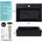 Davivy 23.6"x16.5" Black Rectangular Ceramic Bathroom Vessel Sink