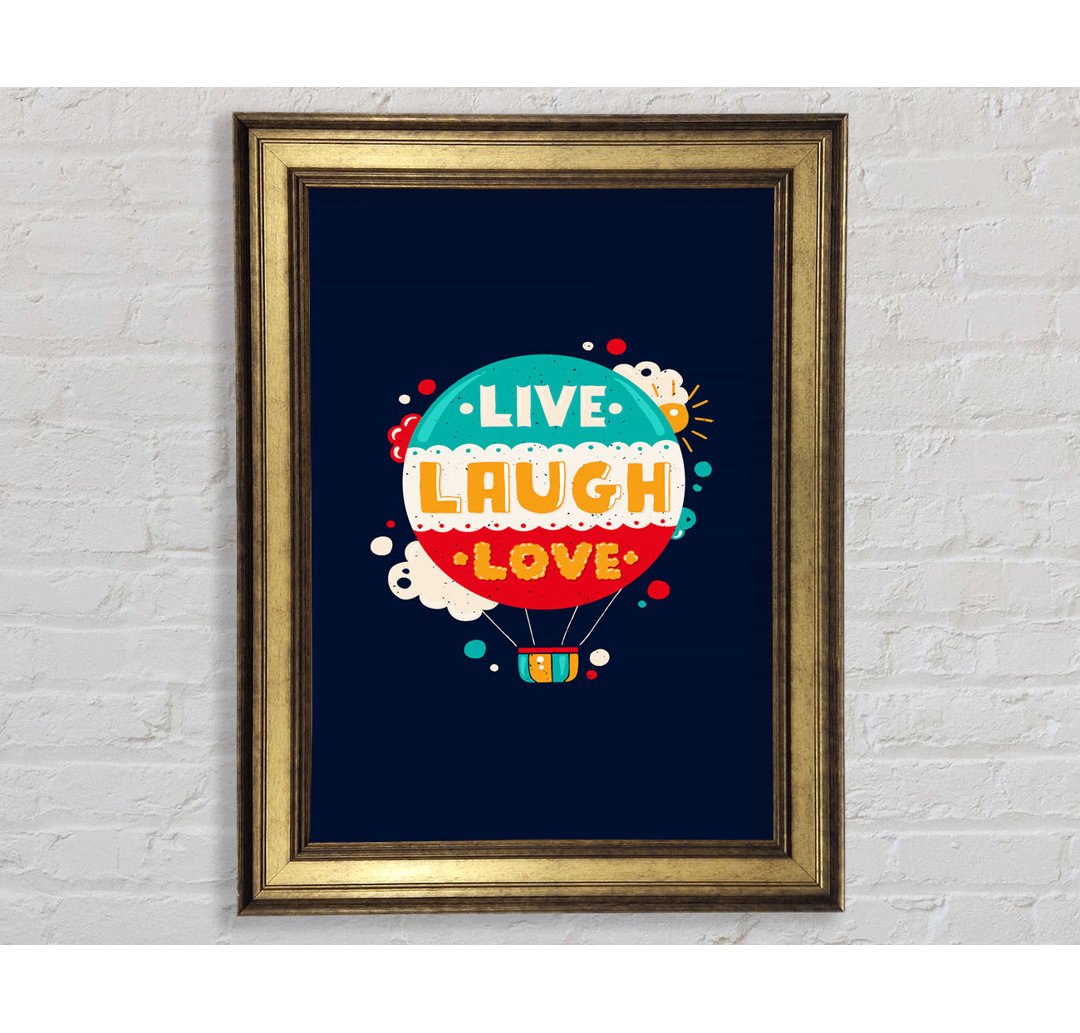 Live Laugh Love 4 - Einzelne Bilderrahmen Kunstdrucke