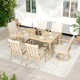 Colby Aluminum Patio Dining Set With 2 Swivel Dining Chairs, Dining Chairs And Washable Cushions