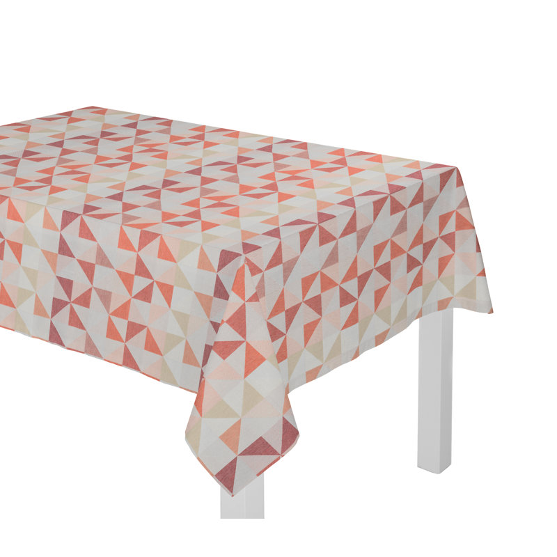 Gareth Tablecloth, Red/Pink/Beige, 130cm W x 160cm L