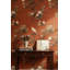 Papier peint floral oiseau