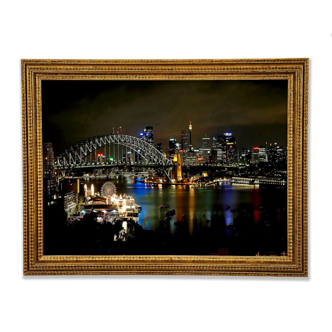 Sydney Harbour Bridge Evening Glow - Einzelner Bilderrahmen Kunstdrucke