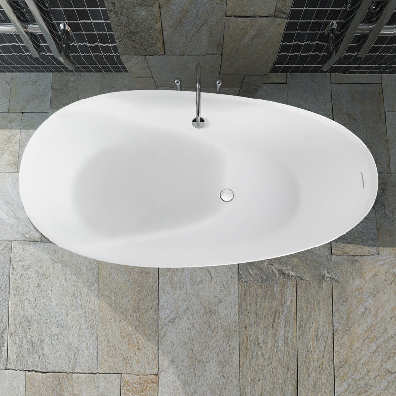 67'' x 33.5'' Soaking Solid Surface Bathtub