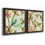 Song of Spring Blue Af après-midi, ensemble de 2 peintures sur toile encadrées-1402769261-1402769265