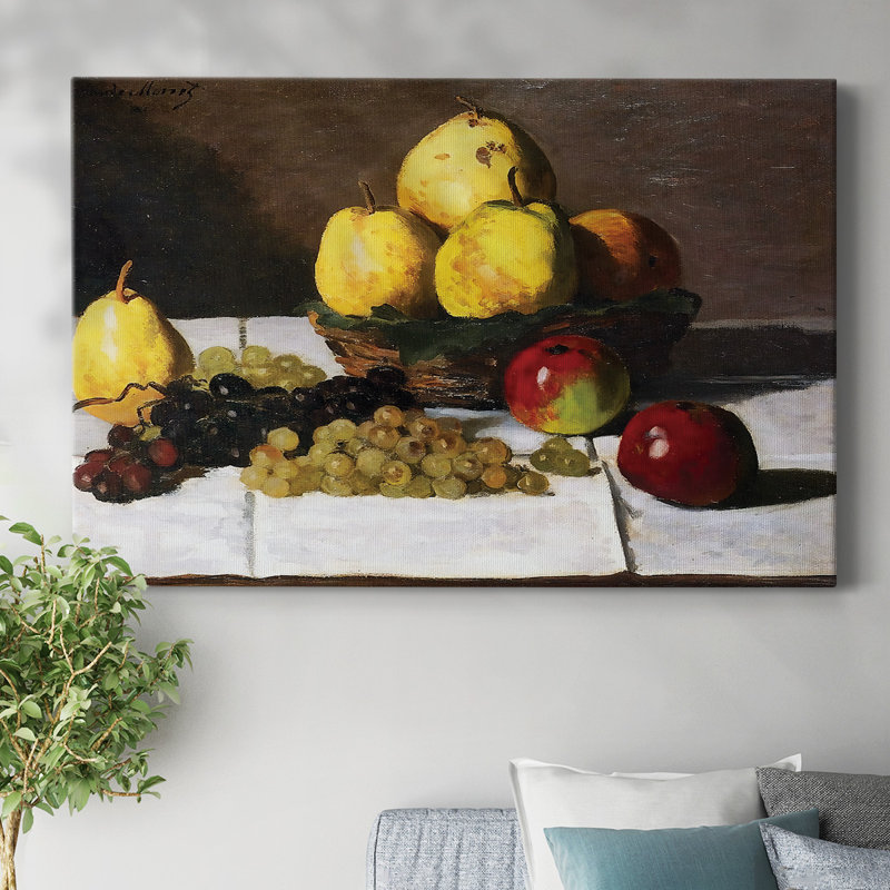 Nature morte aux poires et aux raisins, 1867, toile tendue avec châssis, H 40 po x l 60 po