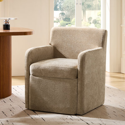 Gosselin Modern Storage Dining Chair with Casters