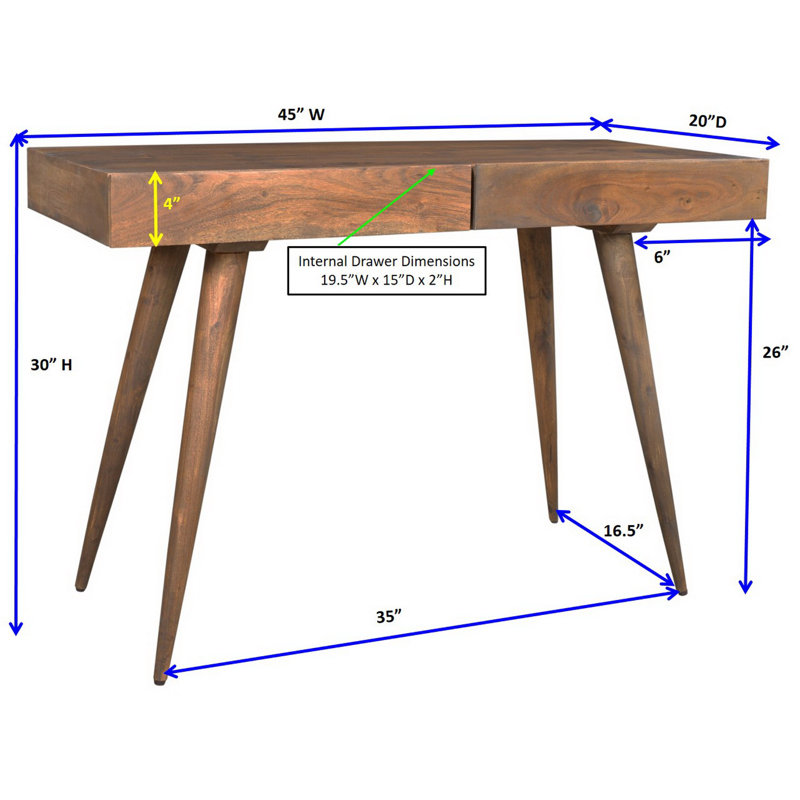 Ston Easton Solid Wood Writing Desk