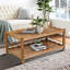 Table basse avec centre et tablette