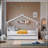 Saunderton Wooden House Bed with Trundle-298050780-299217223