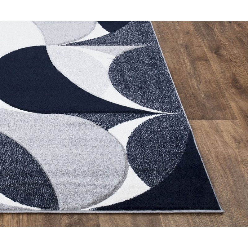 Astrit Abstract Area Rug, Rectangle 60 x 110cm