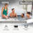 Intex 120 Volt 4 Person 140 - Jet Plastic Round Inflatable Hot Tub in Gray